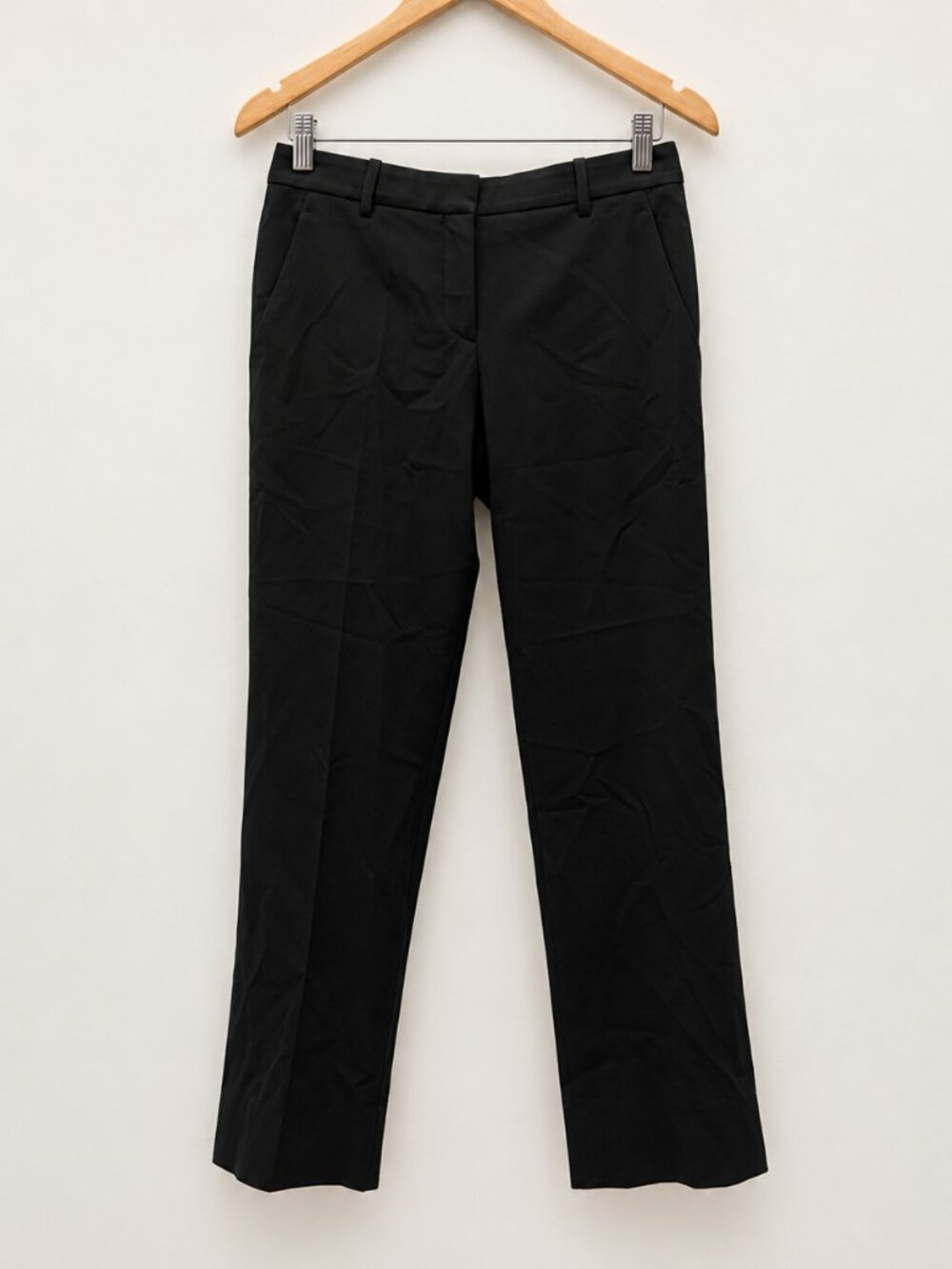 Theory Black Tailored Slim-Leg Trousers